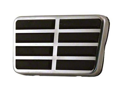 1962-1964 Galaxie 500XL Brake Pedal Pad And Stainless Steel Trim - Used With Power Drum Brakes, Automatic Transmission and Fixed Steering Column