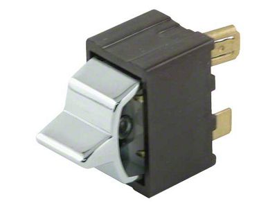 1962-1964 Power Window Switch Lockout - Chrome Knob - Ford 2 Door Body Styles 63C, 65B, 76B & Ford 4 Door Body Style 57C