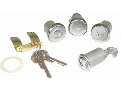 1962-1966 Chevy Nova Lock Set, Glovebox, Trunk, Door, With OriginalStyle Keys