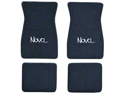 1962-1967 Chevy Nova ACC Chevrolet Nova And Carpet Floor Mat Set, Embroidered, Loop