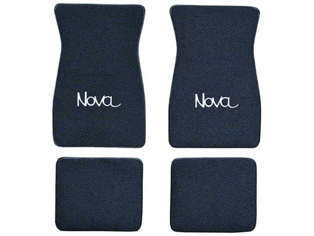 1962-1967 Chevy Nova ACC Chevrolet Nova And Carpet Floor Mat Set, Embroidered, Loop