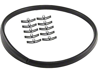 Windshield Gasket Seal For 1962-1967 Chevy Nova Hardtop/Convertible - Chrome Trim Style
