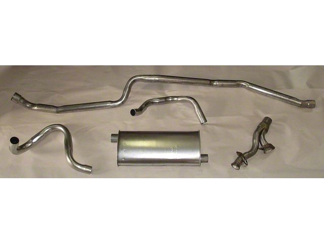 1962-1967 Chevy Nova Single Exhaust System For 4 & 6 Cylinder, Aluminum