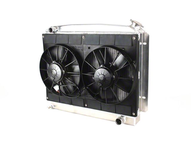 1962-1967 Chevy Nova C&R Radiator Module LS Engine With Spal Dual 11'' Fans, Small Block & Big Block