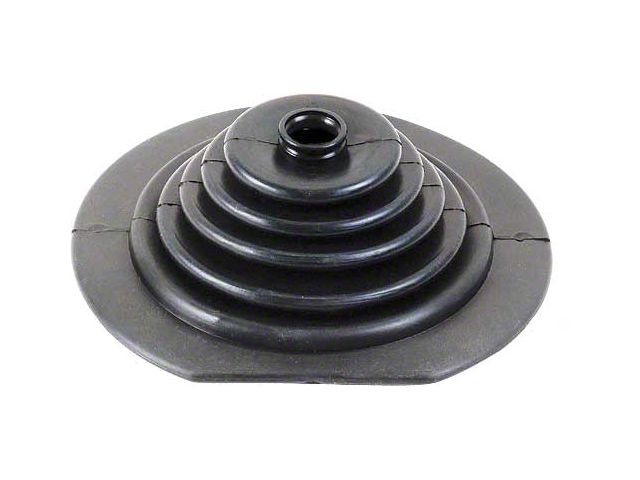 1962-1968 Floor Shift Boot - Round With Flat Side For Vehicles With Console - Before 4-1-65 - 4 Speed - V8 - Ford