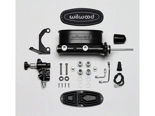 1962-1979 Nova Aluminum Master Cylinder Tandem Kit with Bracket and Valve