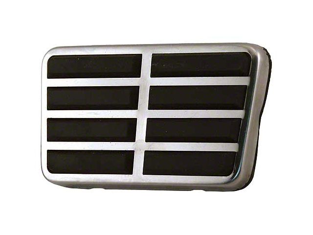 1962-64 Full Size Ford Including Galaxie Power Brake Pedal - Stainless Steel Trim - Used With Power Drum Brakes, Auto Transmission and Fixed Steering Column
