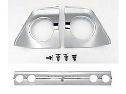 1962 Chevy Impala Trunk Panel Insert & Coves With Trim Bar