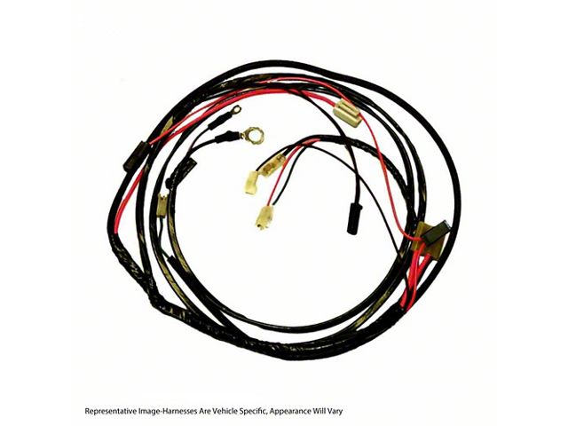 1962 Chevy Truck Engine Wiring Harness, HEI, V8 With Warning Lights