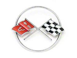1962 Corvette Crossed-Flags Emblem Front (Convertible)