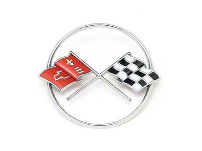 1962 Corvette Crossed-Flags Emblem Front (Convertible)