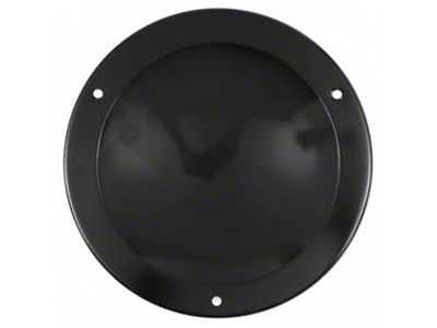 Emblem Backing Plate, Rear, Black, 1962 (Convertible)