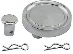 Seat Hinge Pivot Pin Cover; Chrome (62-63 Fairlane)