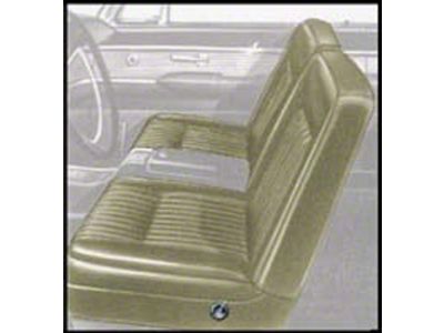 1962 Ford Thunderbird Seat Upholstery, Front, Pearl Beige With Black Carpet (Color code 54)