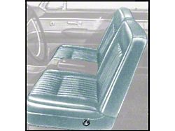 1962 Ford Thunderbird Front Bucket Seat Covers, Vinyl, Light Silver Blue Metallic 27, Trim Code 50