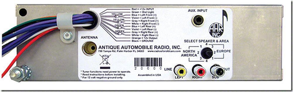 Ecklers AM/FM Stereo Bluetooth Radio (63-64 Corvette C2)