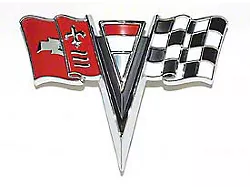 1963-1964 Corvette Nose Emblem Front 