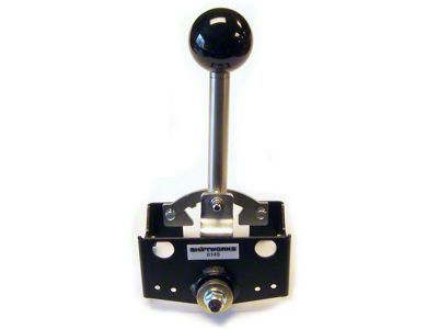 Shiftworks Smoothie Shifter with Black Knob (56-64 Corvette C1 & C2 w/ TH350/TH400/TH200-4R/4L60E/4L70E/4L80E Transmission)