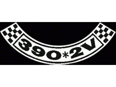 63-64 Air Clean Decal/ 390 2V
