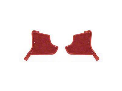 1963-1964Early Corvette Kick Panels, With Windlace & Carpet