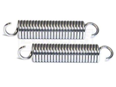 1963-1965 Chevy Nova Hood Hinge Springs, Polished Stainless