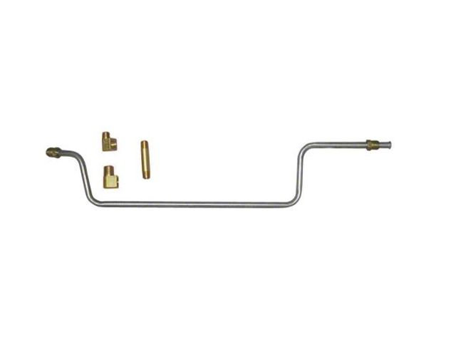 1963-1965 Corvette Fuel Pump Lines To Carburetor 250 HP One Lines One Fitting Stainless Steel