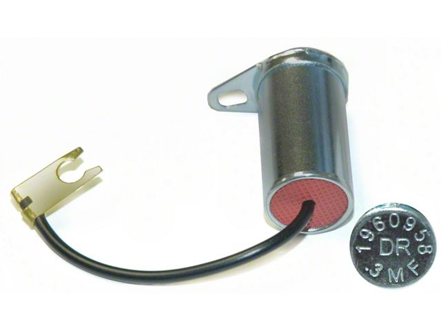 Ignition Coil Capacitor,w/Bracket, Small Block, 1963-1965