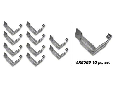 1963-1965 Corvette Rocker Panel Molding Support Bracket Set