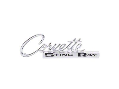 1963-1965 Corvette Script Emblem Rear