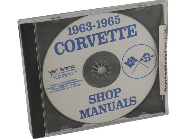 1963-1965 Corvette Shop Manuals (CD-ROM)