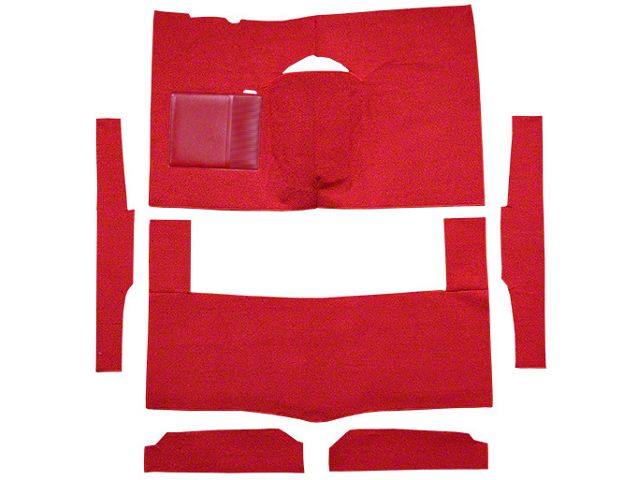 1963-1965 Falcon 2DR Hardtop Complete Carpet, Cut & Sewn Auto Trans Bench Seat Loop Material