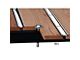 1963-1966 Chevy Truck Bed Floor Kit, Oak Wood With Standard Mounting Holes, Polished Strips And Hardware, Shortbed Stepside