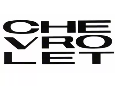 1963-1966 Chevy Truck Grille Decal, Black