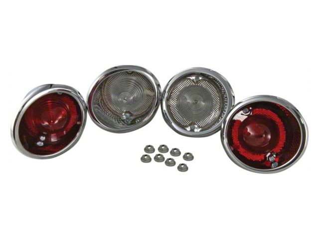 1963-1966 Corvette Taillight Set With Back-Up Lights