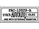 1963-1966 Ford Thunderbird Ignition Coil Decal