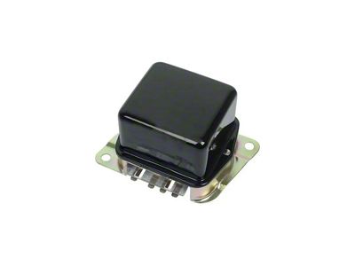 Voltage Regulator, Black, No Markings, 1963-66 Thu