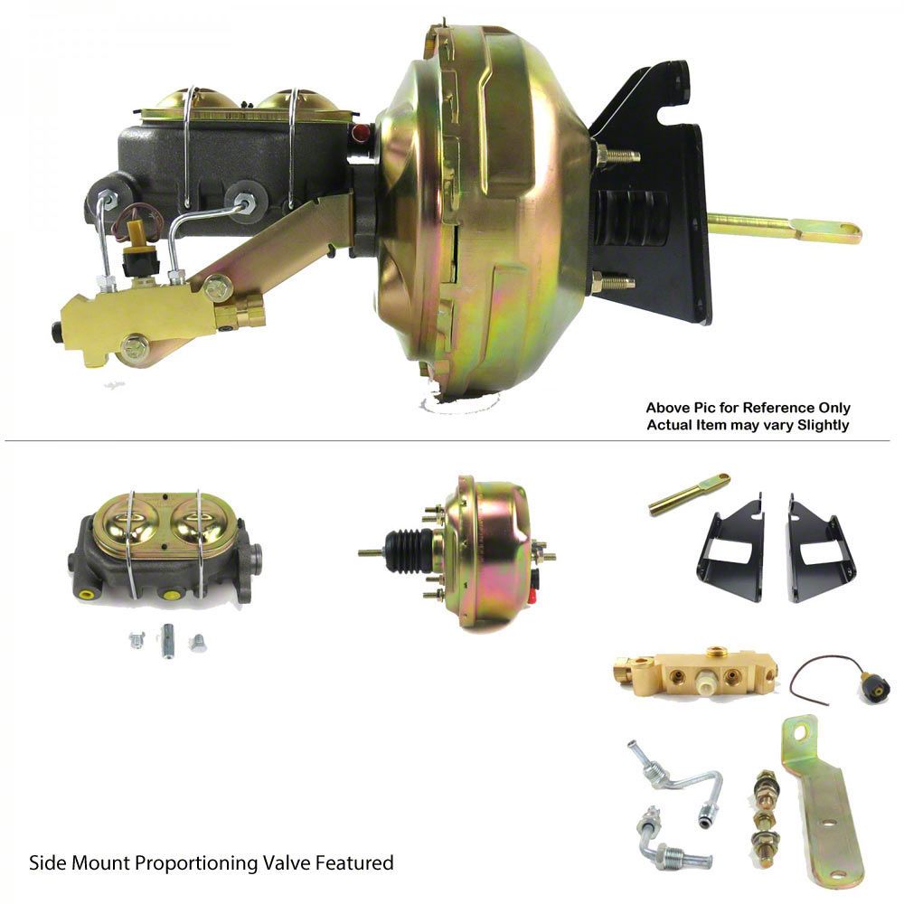 thumbnail image 2 of Gearhead 9" Power Brake Booster & Firewall Mounting Kit | 1960-1966 Chevy GMC Truck | Black 2 of 6