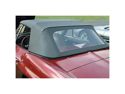 1963-1967 Corvette Convertible Top, Cloth, Black