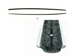 Door Window Channels, Vertical, Front, Coupe, 1963-1967 (Sting Ray Sports Coupe)