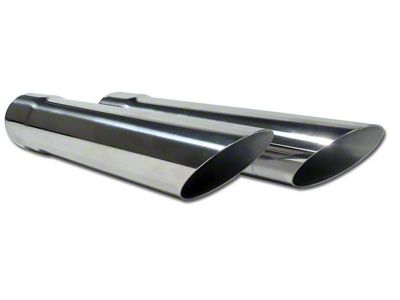 2 Tailpipe Extensions, Stainless Steel, Show, 1963-1967