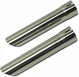 Ecklers 2 Tailpipe Extensions, Stainless Steel, 1963-1967