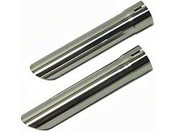 1963-1967 Corvette Exhaust Tip Extensions 2 Stainless Steel wo/GM Stamped Number 