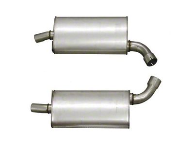 1963-1967 Corvette Mufflers Aluminized 2-1/2