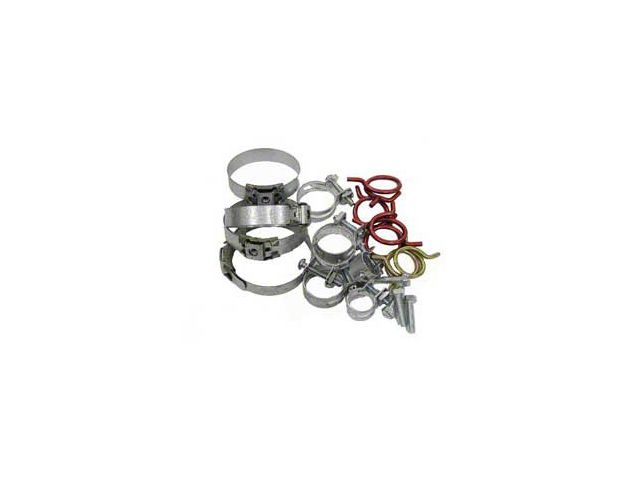 1963-1967 Corvette Radiator And Heater Hose Clamp Kit With 327ci High Performance And Without Air Conditioning