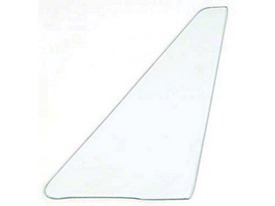 1963-1967 Corvette Vent Glass Non Date-Coded Convertible Clear Right (Sting Ray Convertible)