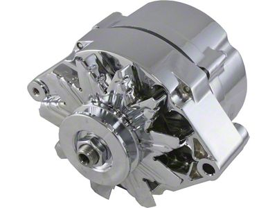 Powermaster Alternator,Chrome 70 Amp,63-68