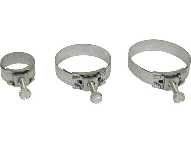 1963-1968 Radiator Hose Clamp Set, Tower Type, 10 Clamps (Small-Block V8)