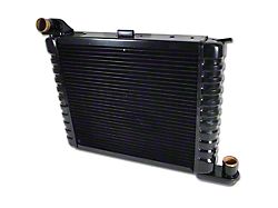 CA 4-Row Pin Mount Radiator; Copper/Brass (62-72 Small Block V8 Corvette C2 & C3 w/o Automatic Transmission or A/C)