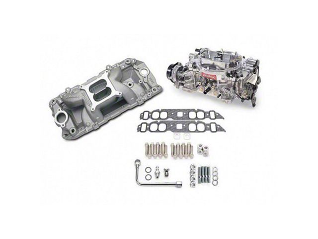 1963-1975 Chevy 2063 Single-Quad RPM Air-Gap Manifold and Carburetor Kit for Oval Port Big Block Chevy