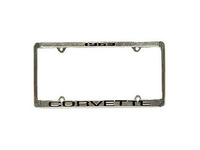 1963-1982 Corvette Chrome License Frame